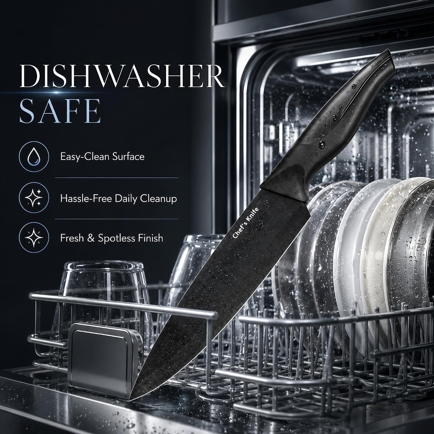 Detalle 2 de LINHAO Kitchen Knife Set, 14-Piece
