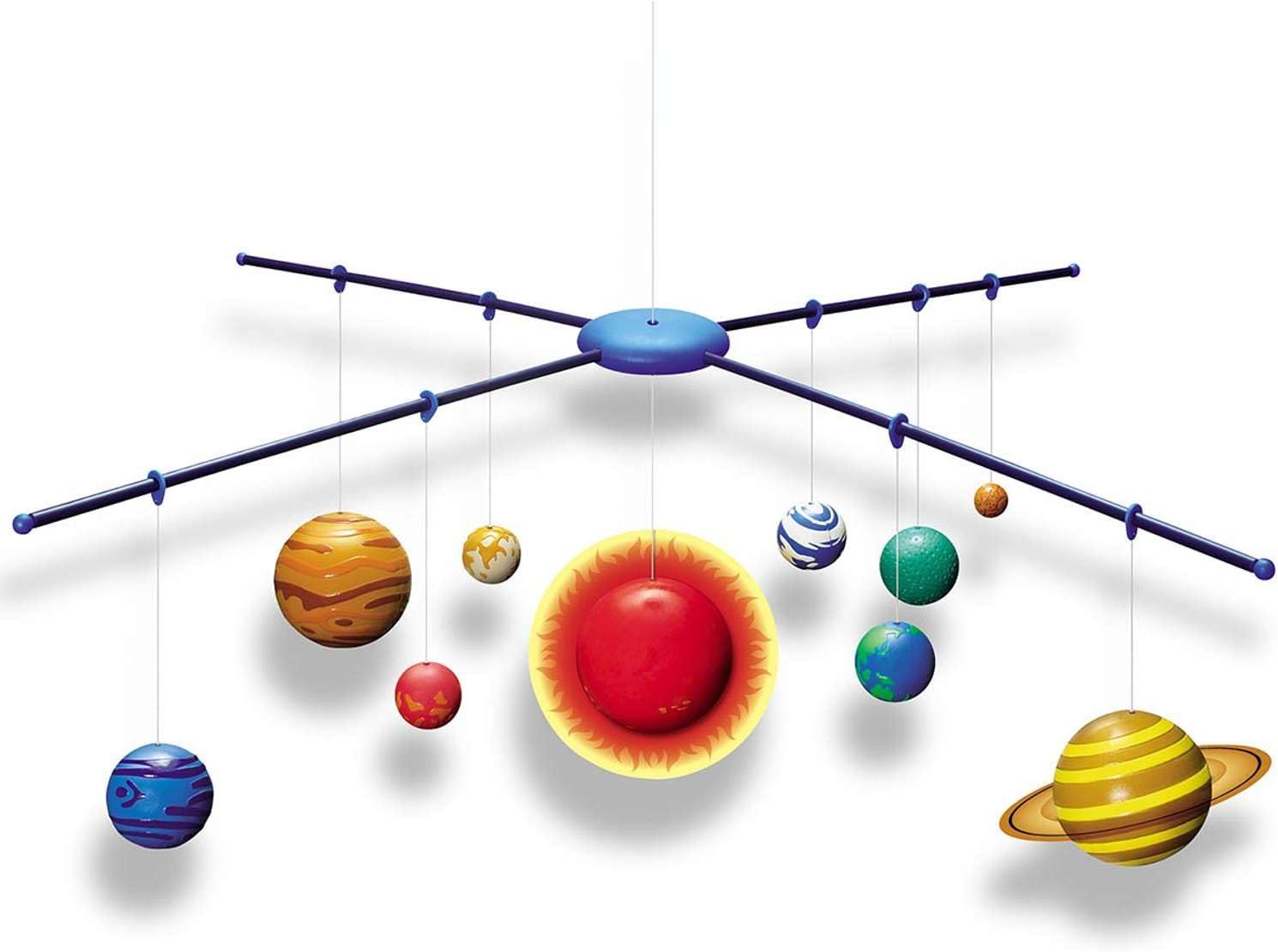 Detalle 2 de 4M 3D Glow in the Dark Solar System Mobile – zestaw do wykonania mobilu 3D