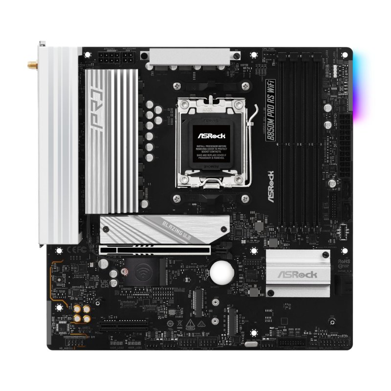 Detalle 2 de ASRock B850M AM5 Pro Race Sport WiFi: Placa base Micro ATX para Ryzen PCIe 5.0 y DDR5
