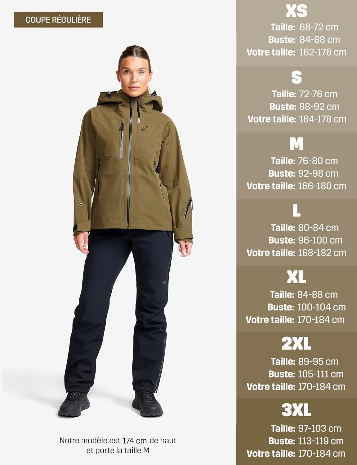 Thumbnail 3 de Veste imperméable RevolutionRace Cyclone 3L Shell Jacket pour femme, avec réflecteurs RECCO pour la randonnée