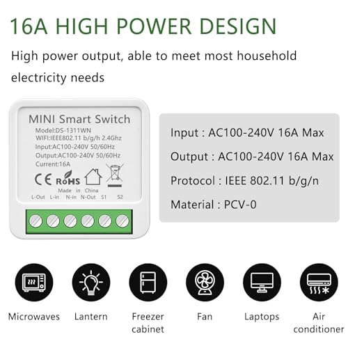 Detalle 2 de HNCY Interruptor de Luz Inteligente