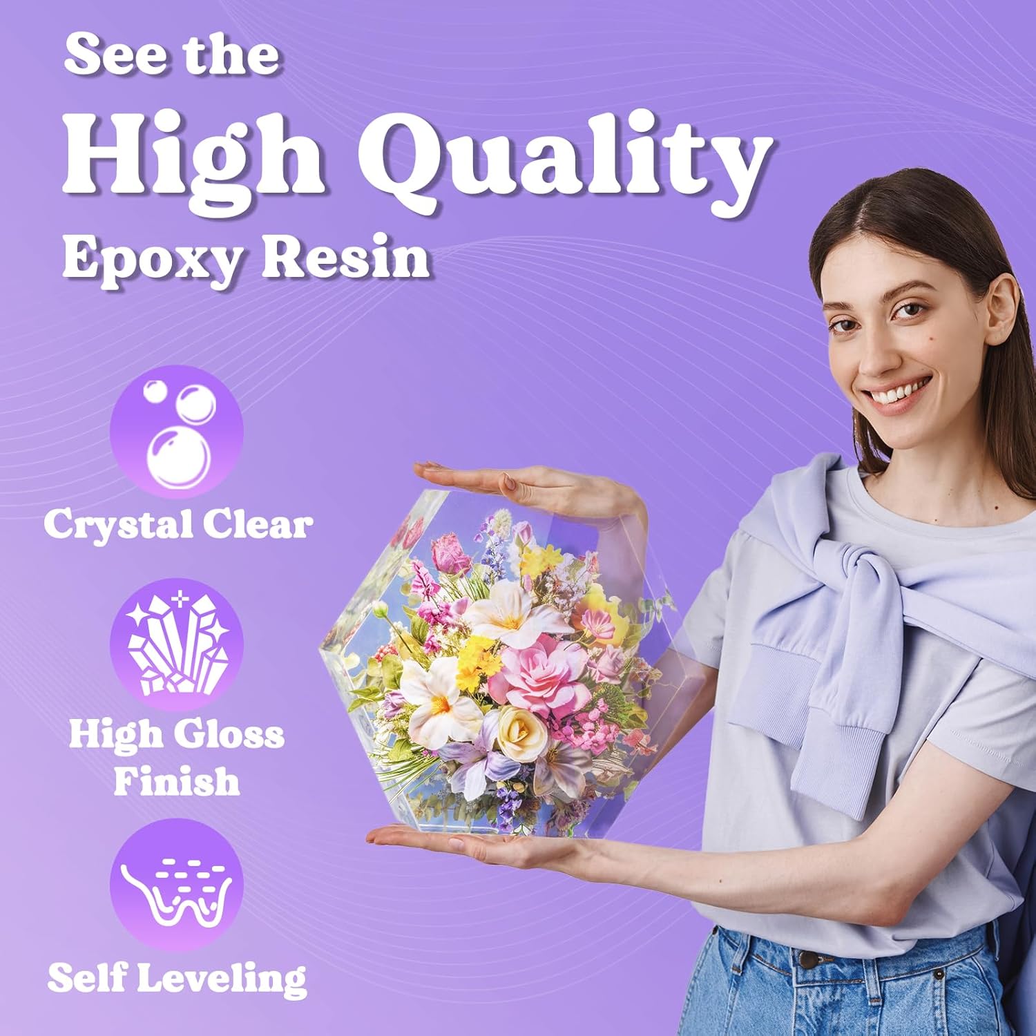 Detalle de LET'S RESIN Casting Epoxy Resin Kit 4L