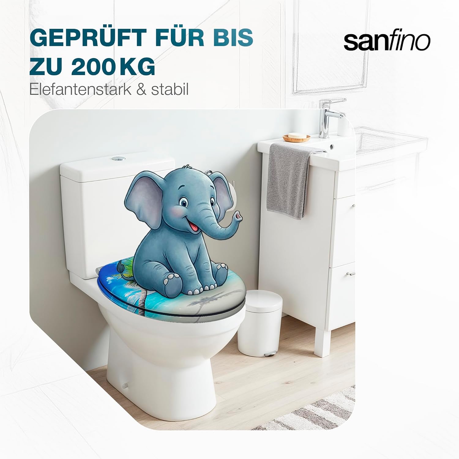 Thumbnail 6 de SANFINO Premium WC Sitz mit Absenkautomatik, Palm