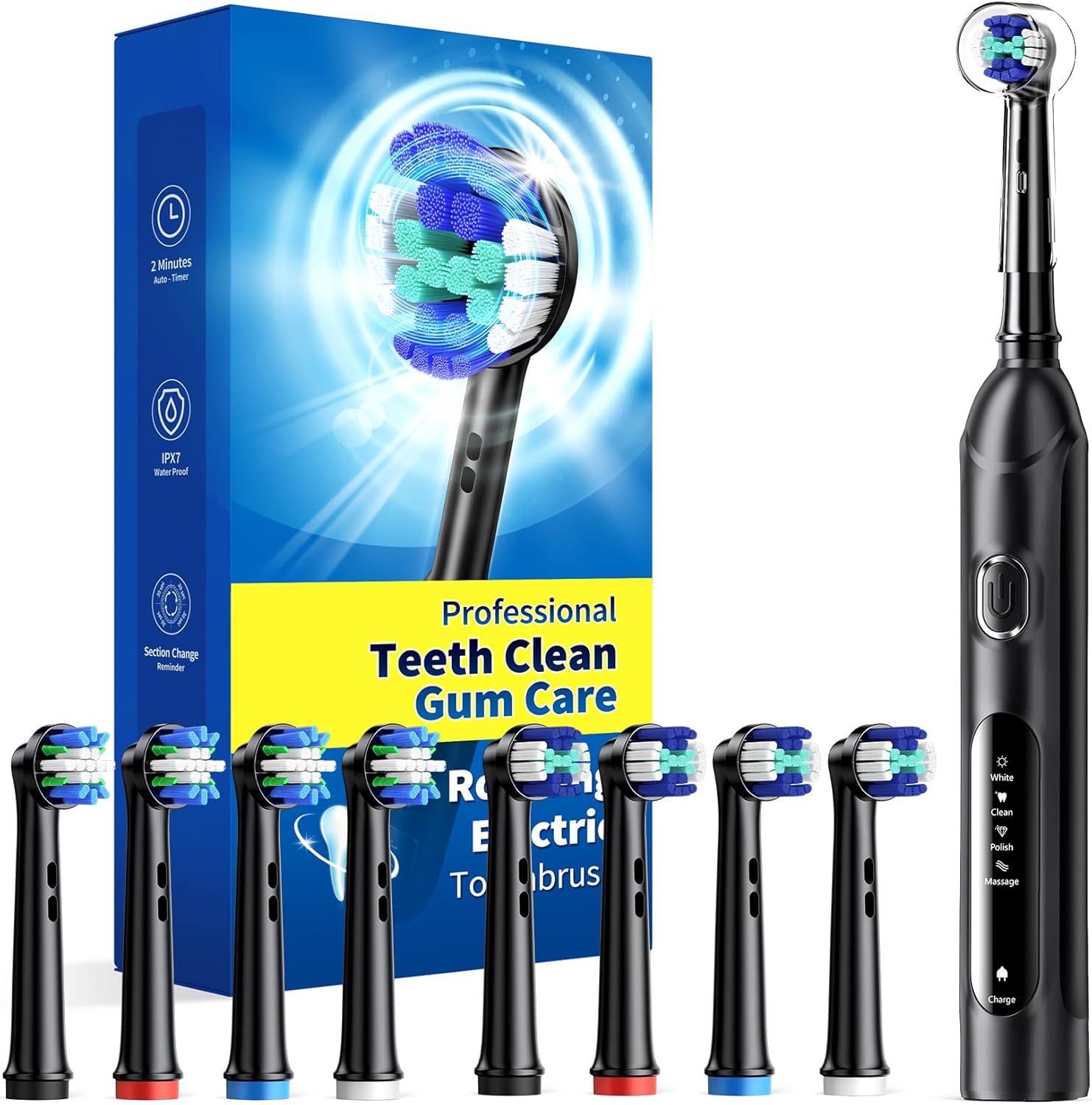 Detalle de Rotating Electric Toothbrush Case with 25‑Day Battery
