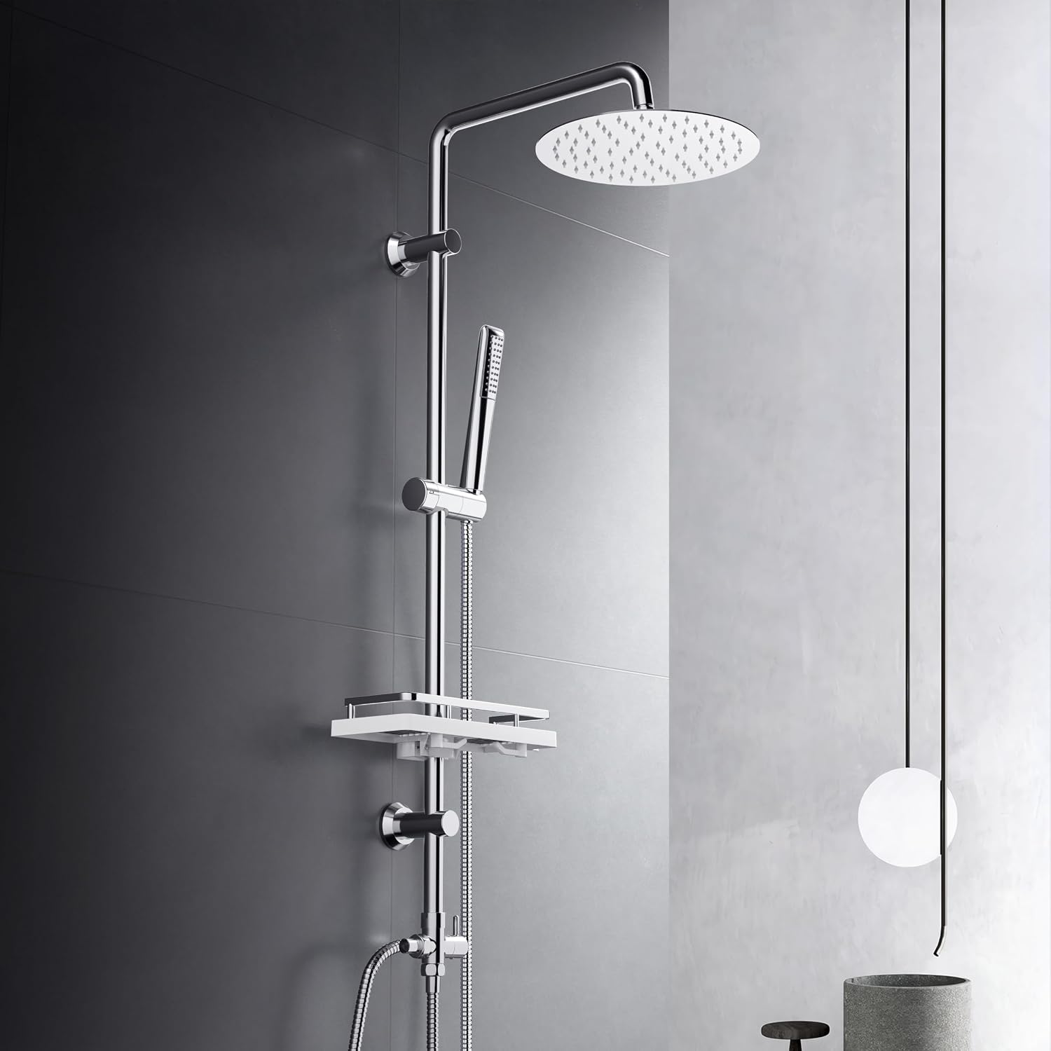 Detalle de Görbach Colonna Doccia Acciaio Inox D20cm