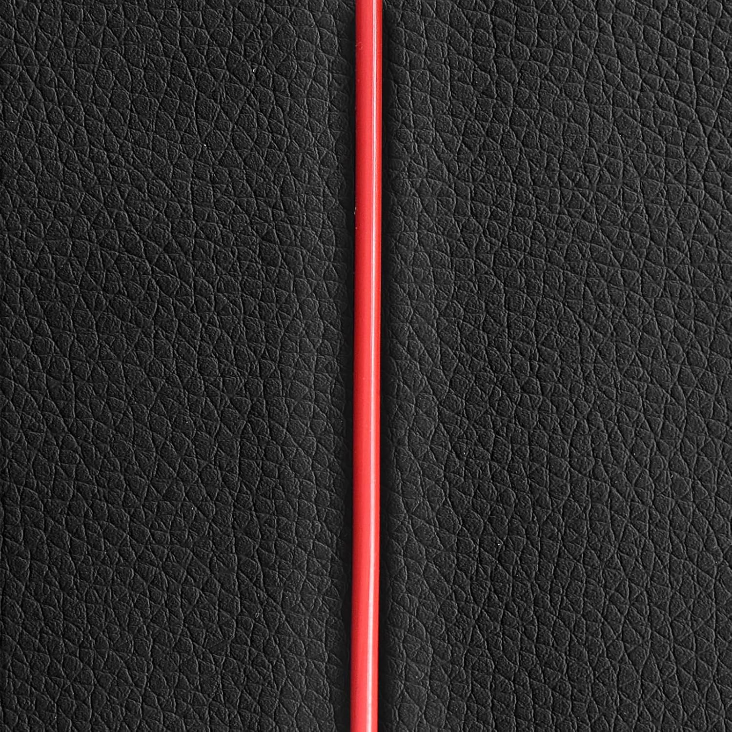 Thumbnail 5 de AUTOYOUTH Coprisedili anteriori universali in pelle PU Nero/Rosso, compatibili con airbag laterale