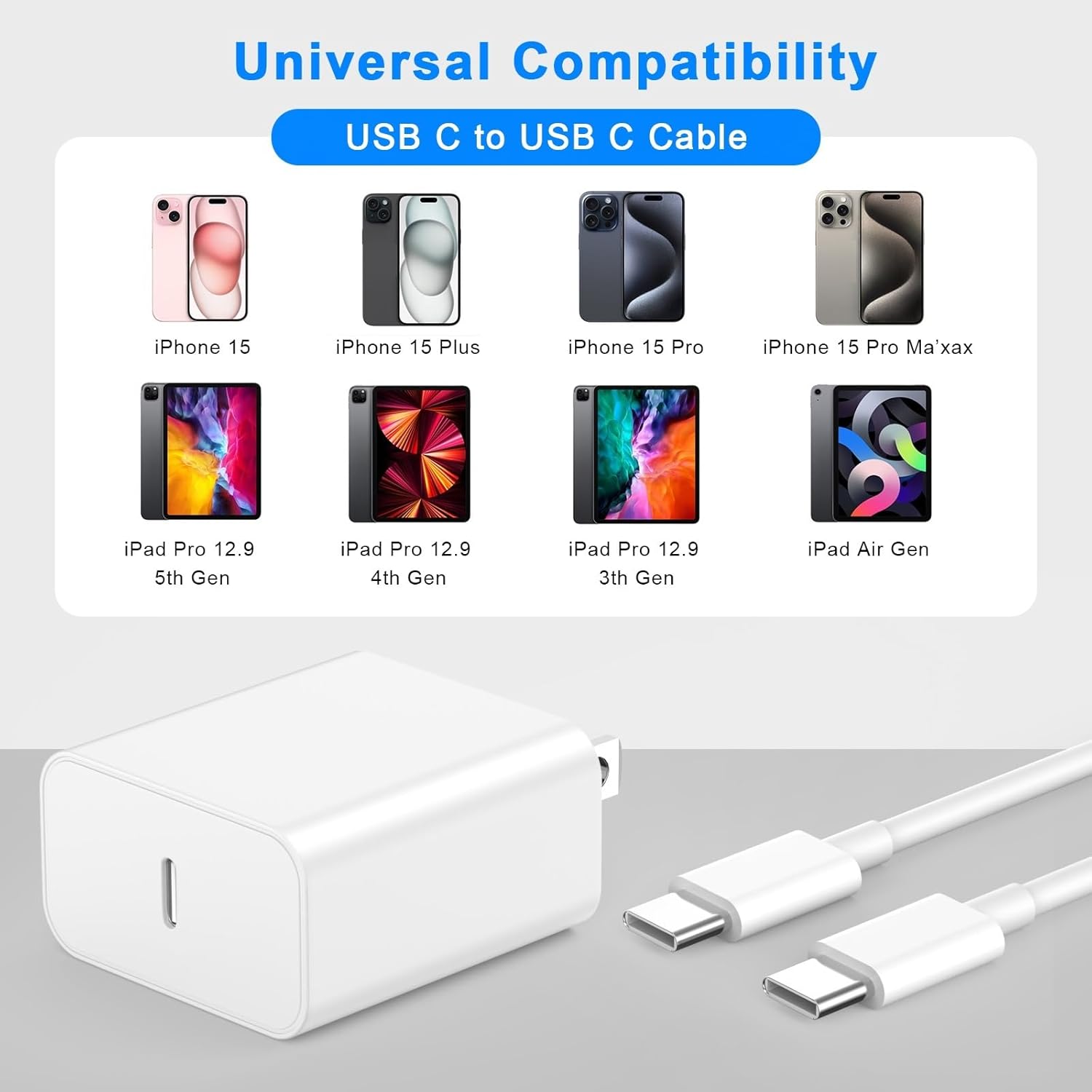 Detalle 2 de Matsusho iPhone 17 16 20W Fast Charger