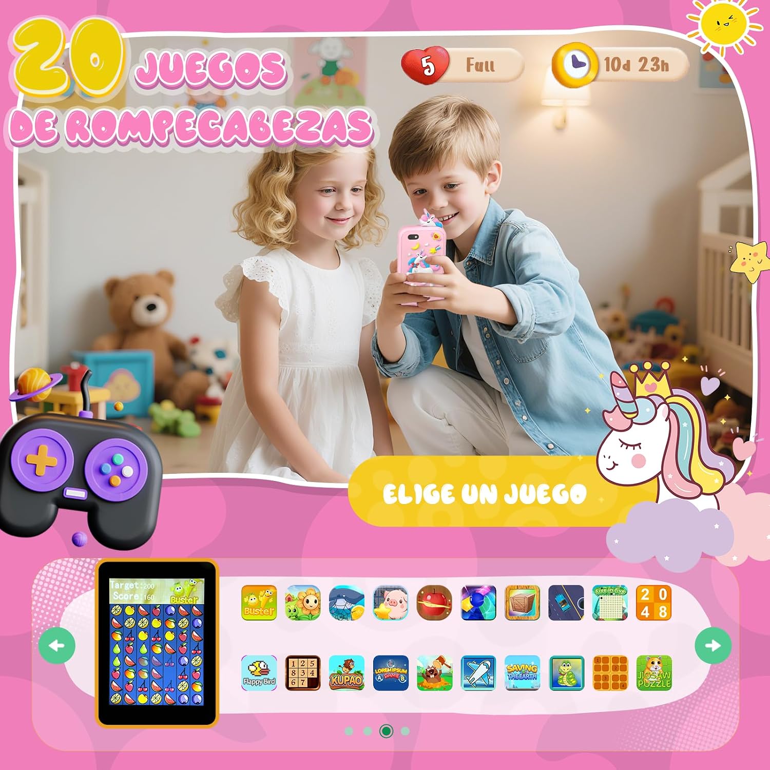 Detalle 2 de Fippesax Kinder Handy 2,8 Zoll
