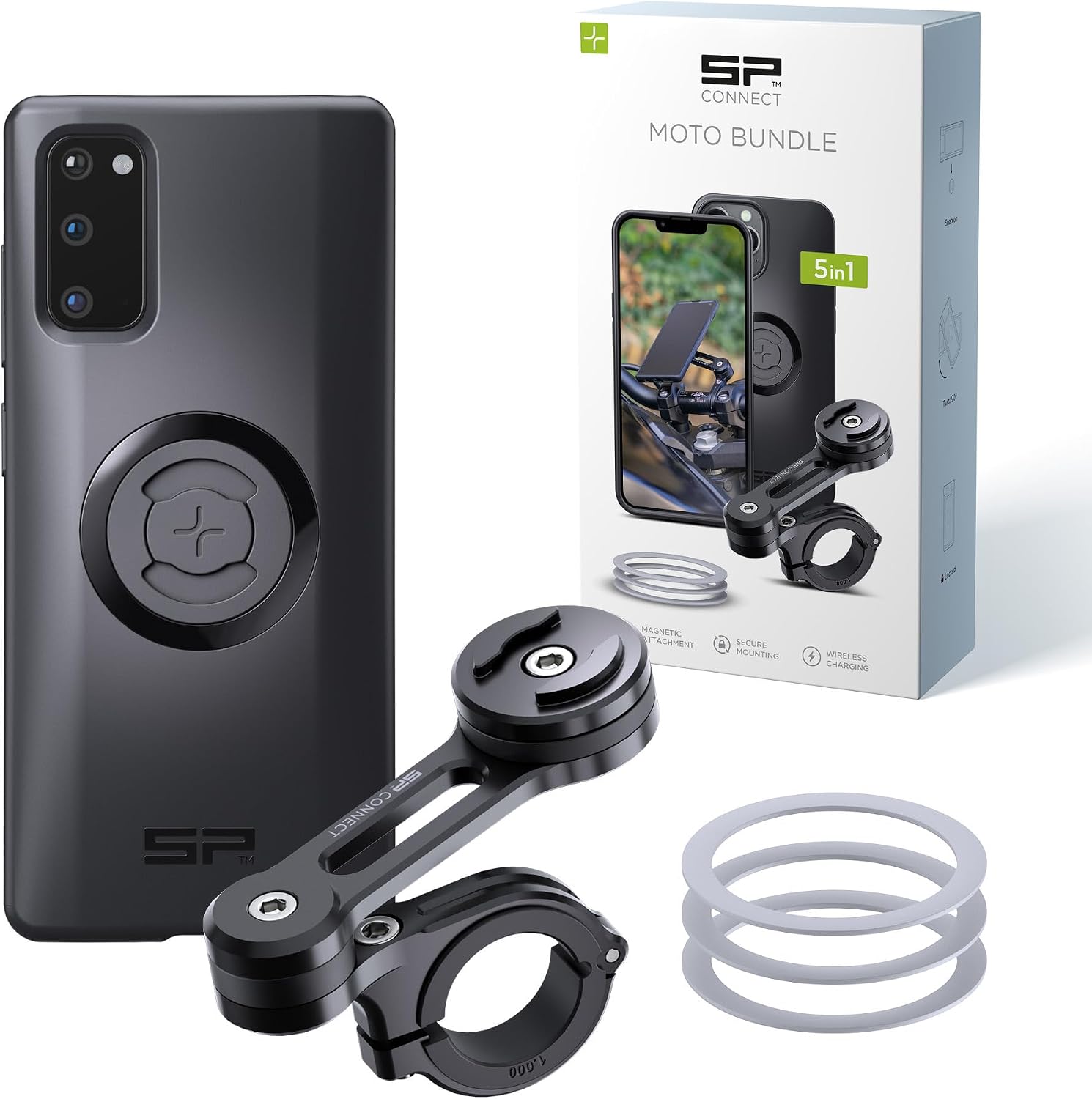Detalle de SP CONNECT SPC+ Support de téléphone Portable Moto — Support magnétique pour guidon et vélo