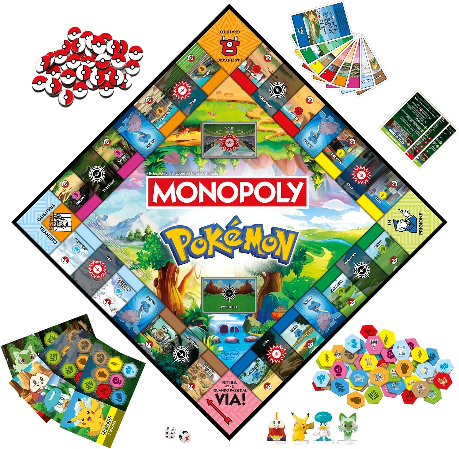 Detalle de Monopoly Pokémon Edition gioco da tavolo