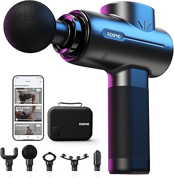 Detalle de RENPHO Massage Gun Bluetooth – Relajación Muscular Portátil🌀