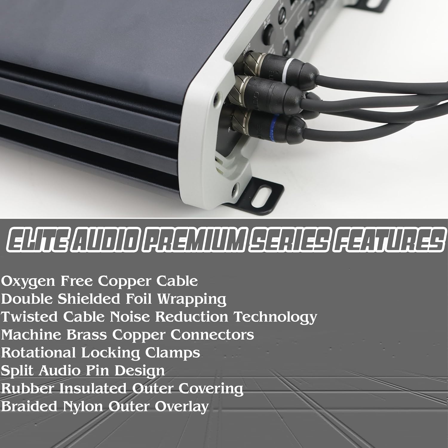 Thumbnail 1 de Elite Audio Premium Series 15ft 6-Channel RCA Cable (PRM615)