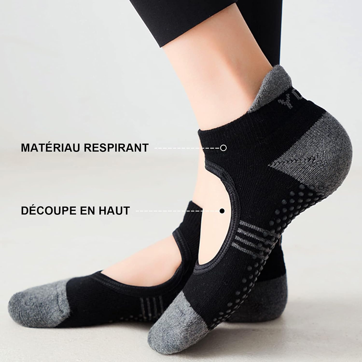 Thumbnail 4 de PUTUO Chaussettes de Yoga Antidérapantes 37-42