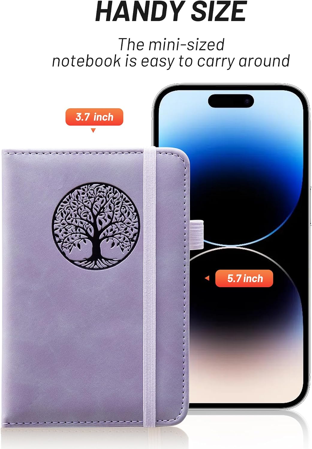 Detalle 1 de BIYUNRO Pocket Notebook, A6