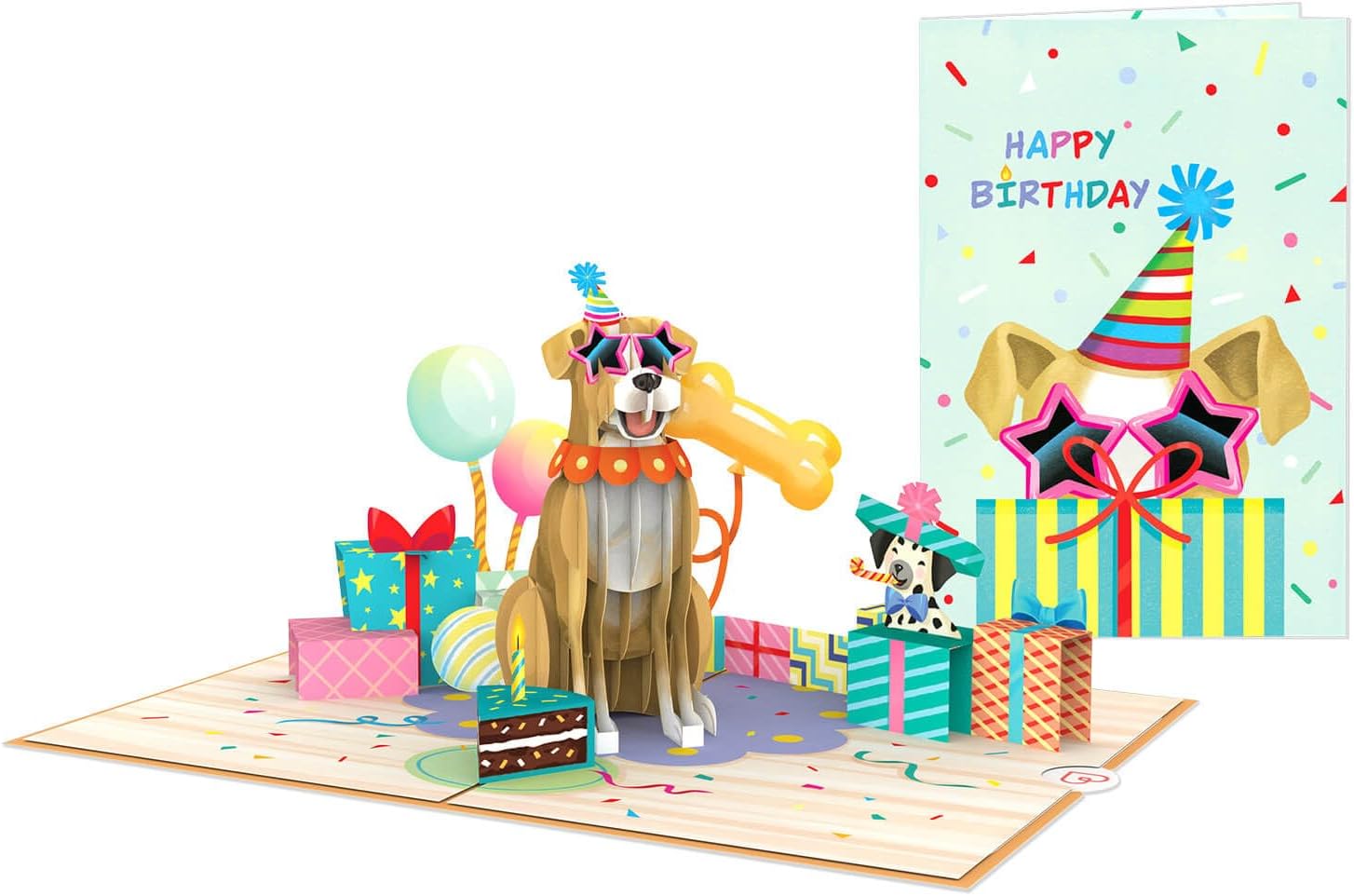 Thumbnail 2 de papercrush® Carte pop-up chien d’anniversaire 3D