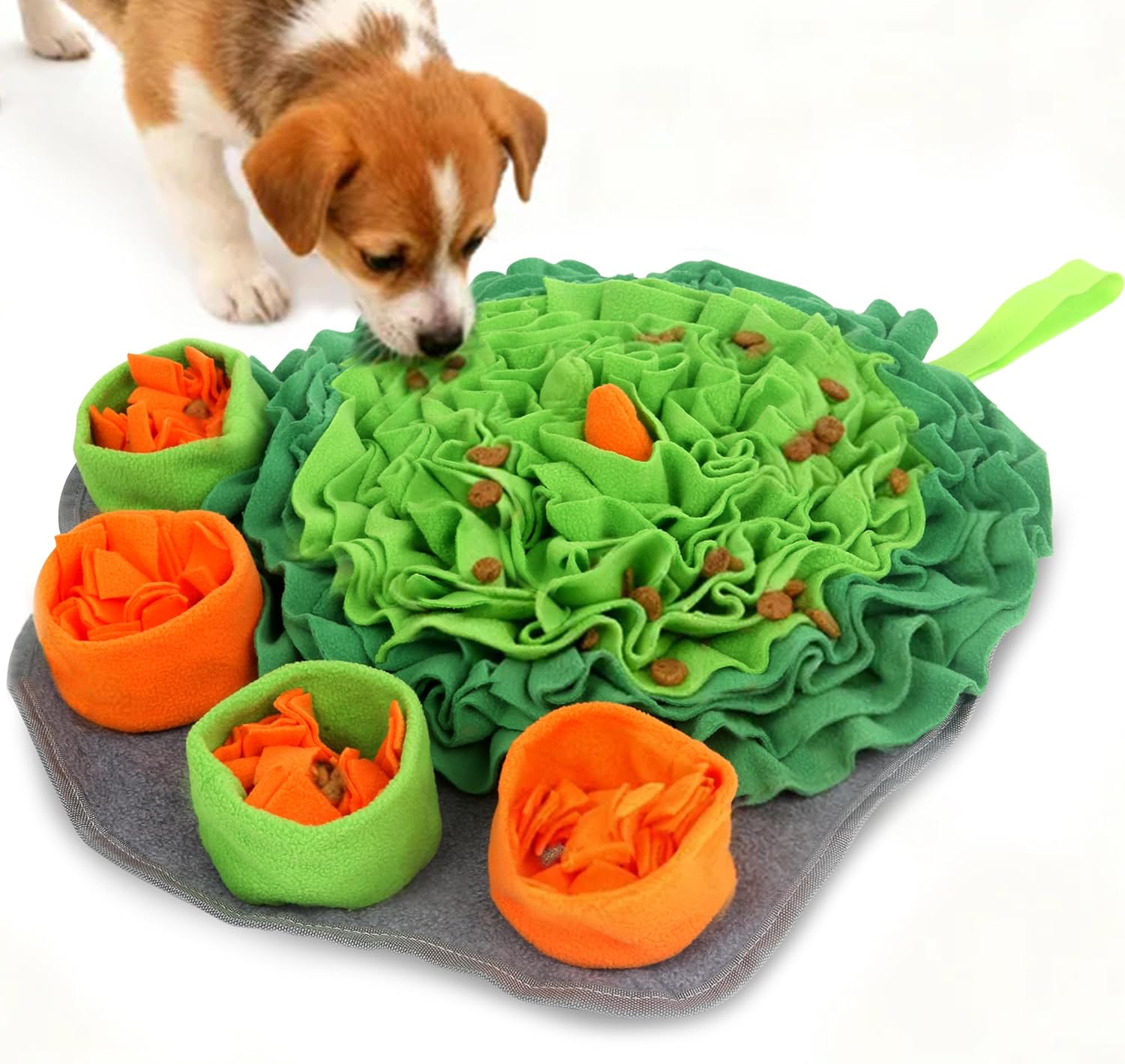 Detalle de Banlangen Snuffle Mat for Dogs – Christmas Interactive Slow Feeder and Enrichment Mat (Green)