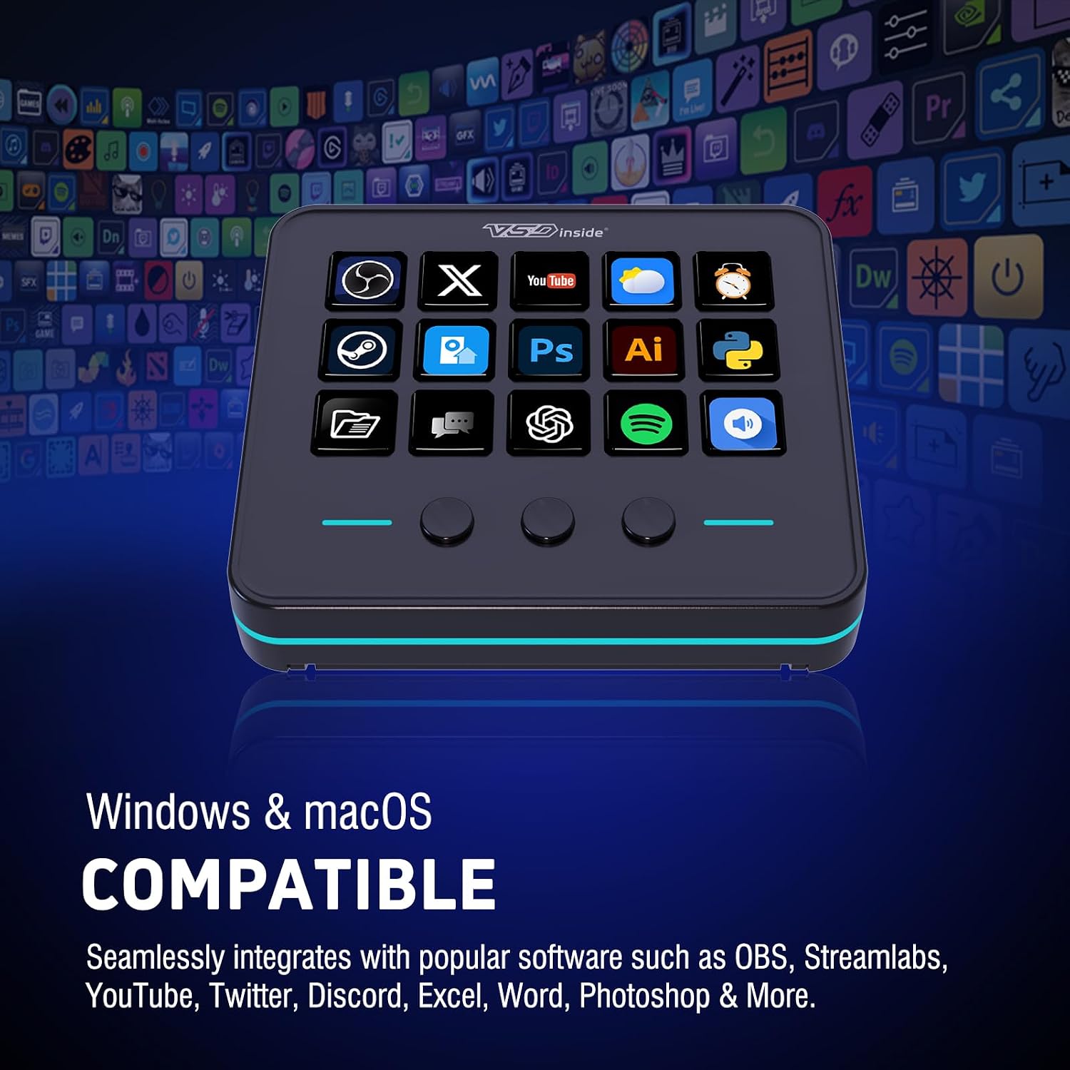 Thumbnail 6 de VSDINSIDE Macro Keypad 18 Keys