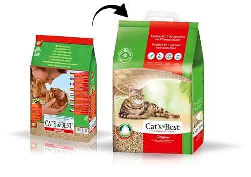 Detalle de Cat's Best 29734 Lettiera per Gatti, 20L / 8,6kg — fibra naturale compostabile