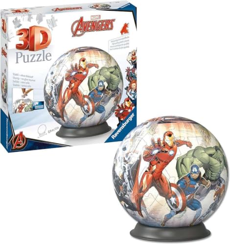 Thumbnail 2 de Ravensburger Puzzle 3D Bola Marvel Avengers 73 piezas 🧩