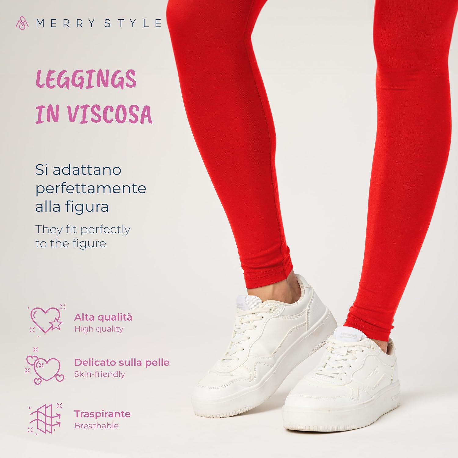Detalle 2 de Merry Style MS10-143 Leggings lunghi donna