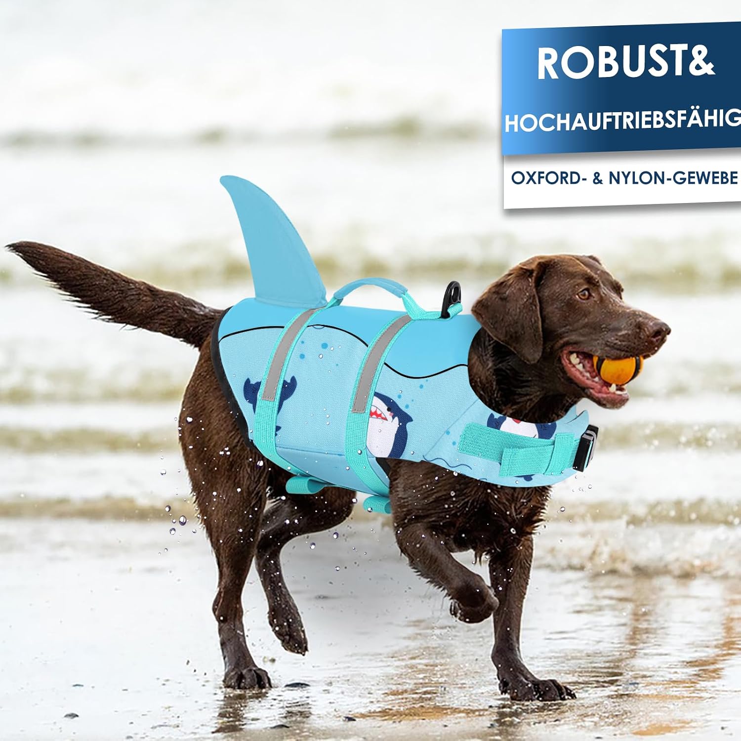 Thumbnail 4 de AOFITEE Schwimmweste Hund Große Hundeschweste mit Rettungsgriff