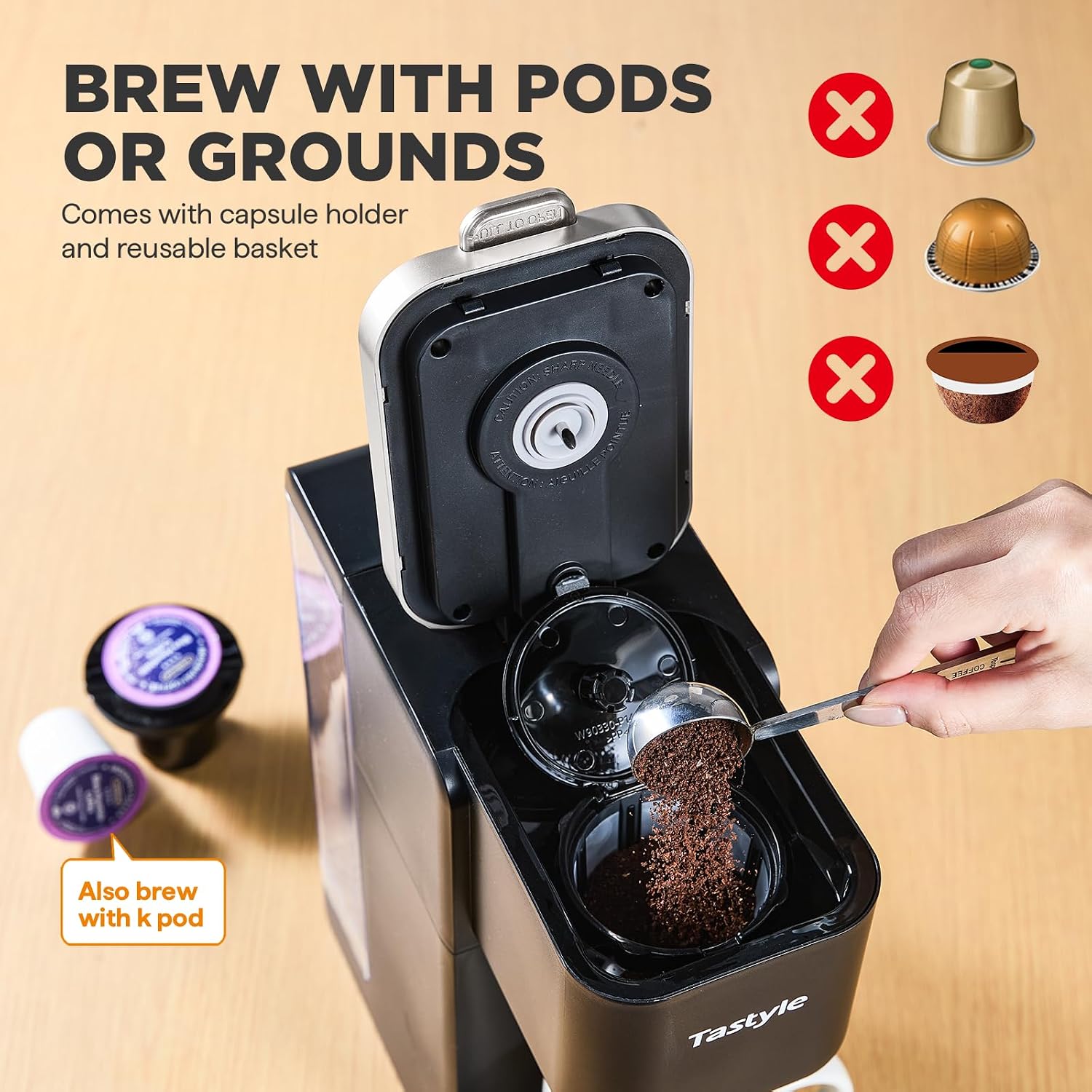 Thumbnail 2 de Tastyle Single Serve Coffee Maker 40oz