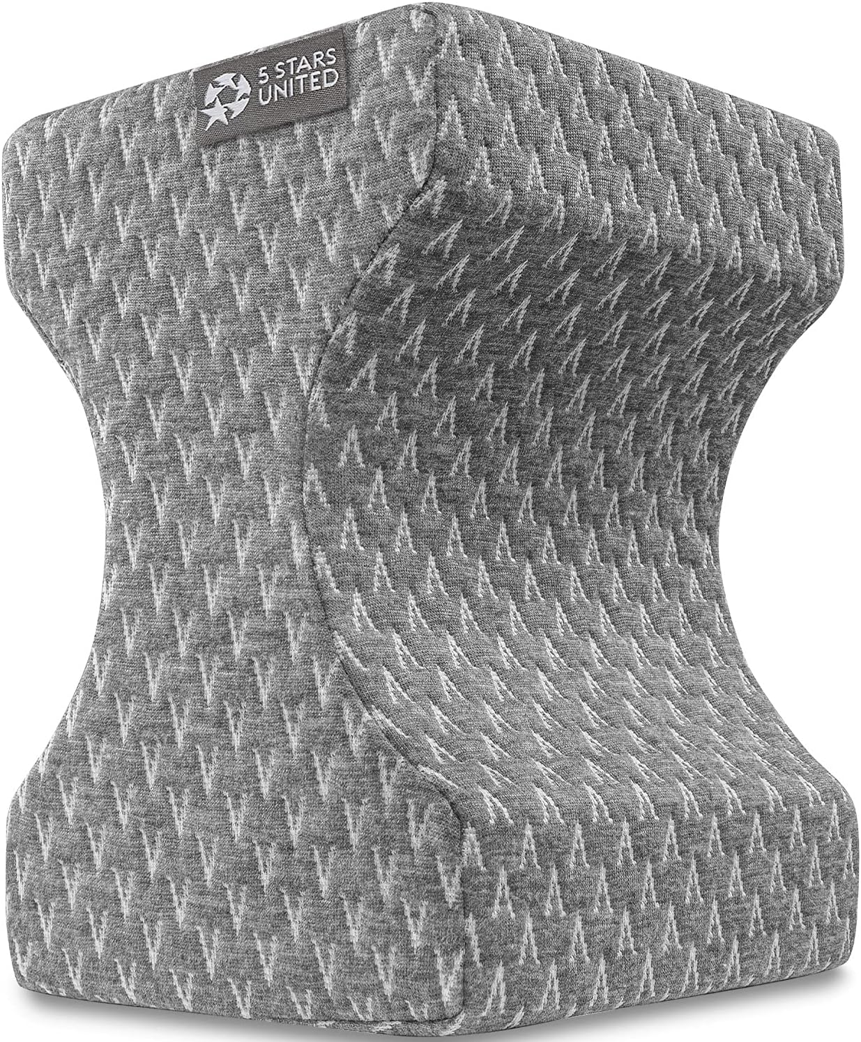 Detalle 2 de 5 STARS UNITED Knee Pillow for Side Sleepers (Memory Foam) – Hip Pain Relief, Between-Legs Cushion for Sciatica & Lower Back Pain, Grey