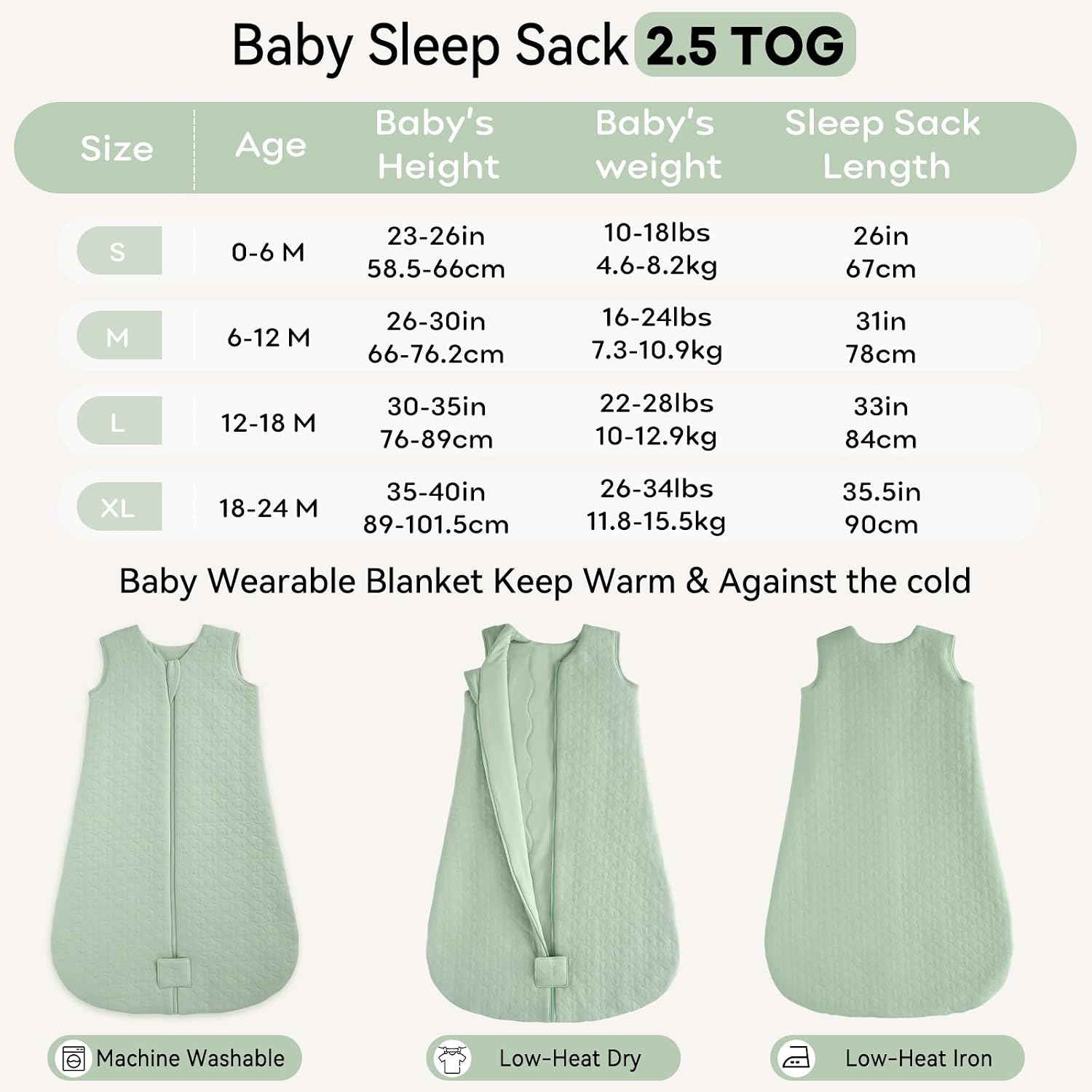 Thumbnail 4 de Unnivoll Baby Sleeping Bag 2.5 Tog 18–24 Months