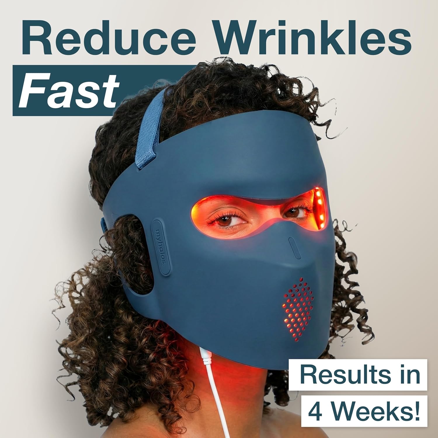 Detalle 2 de Myhalos red light therapy mask