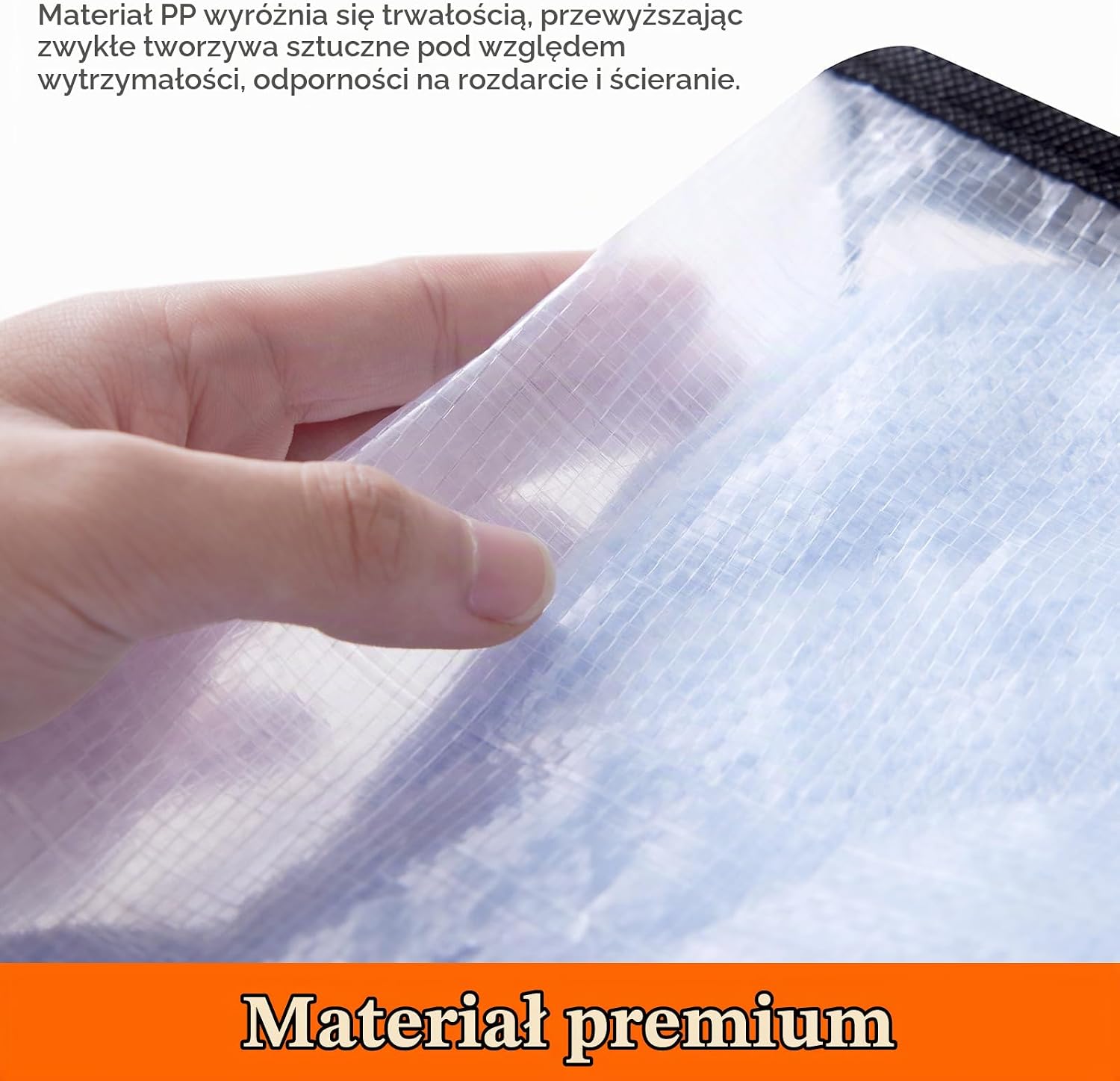 Detalle 2 de Lifewit 23127 – zestaw 4 przezroczystych toreb 60 l z PP
