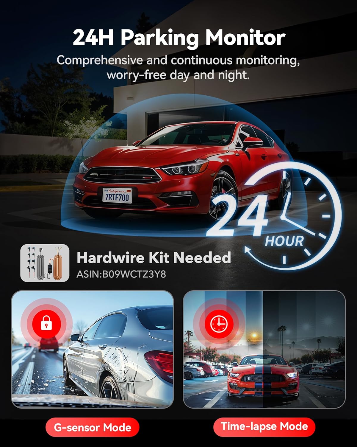 Detalle 1 de REDTIGER F7N Pro 4K Dual Dash Cam