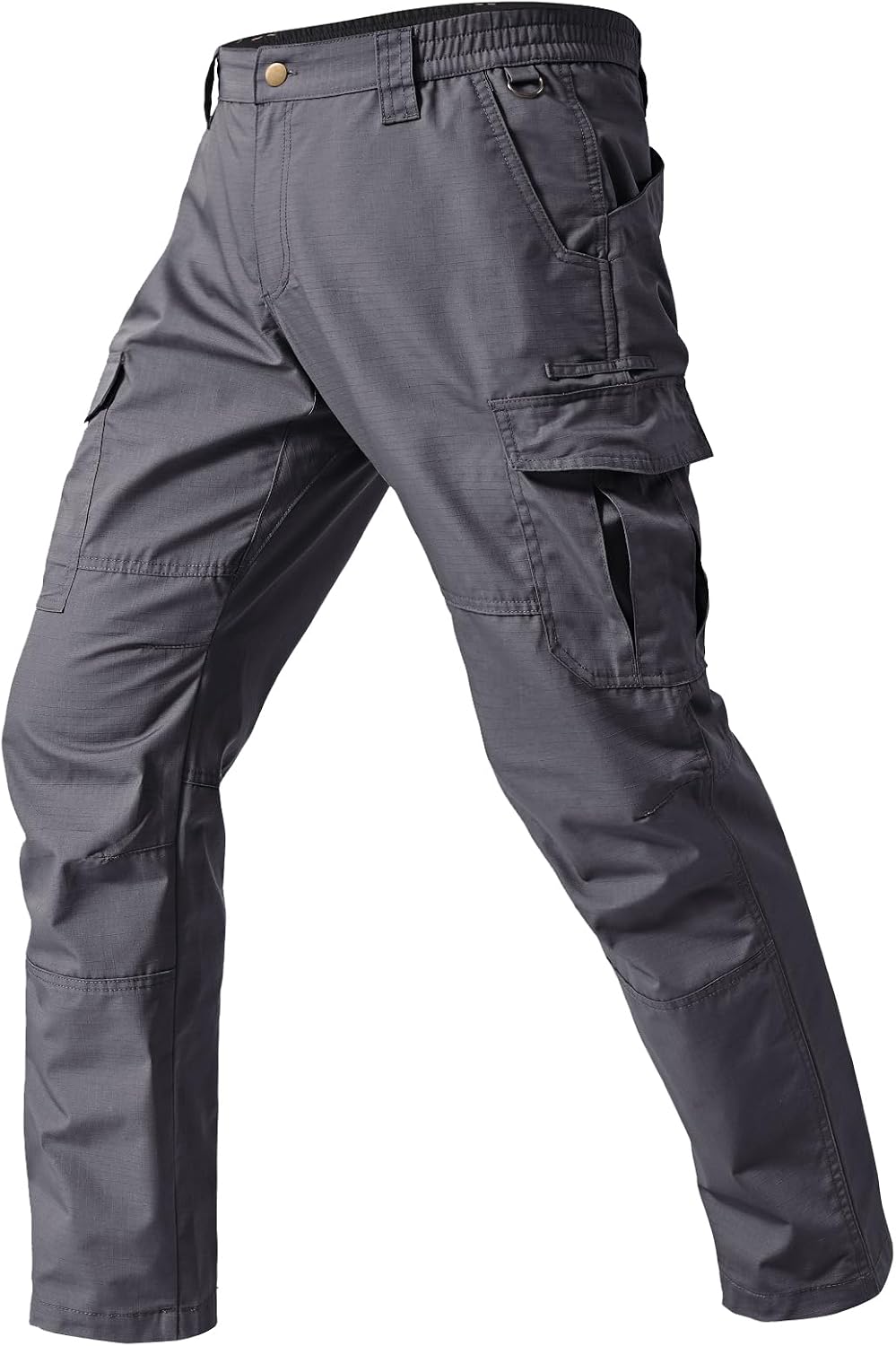 Detalle de SPOSULEI Men's Ripstop Cargo Work Pants, 7 Pockets, Water-Resistant
