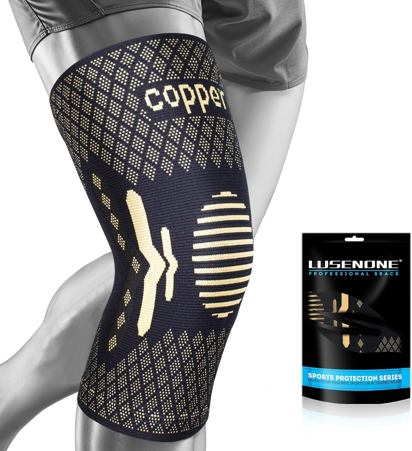 Thumbnail 6 de Lusenone Copper Knee Support 2-pack knee sleeve 🏥
