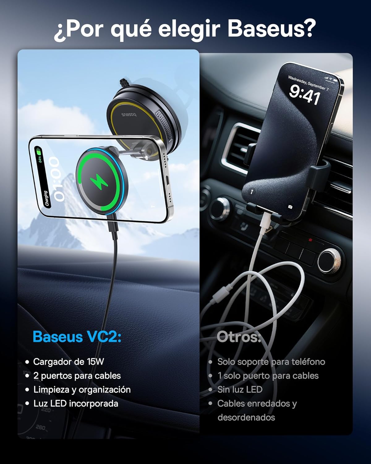 Thumbnail 6 de Baseus VC2 Flex Pro 15W cargador coche