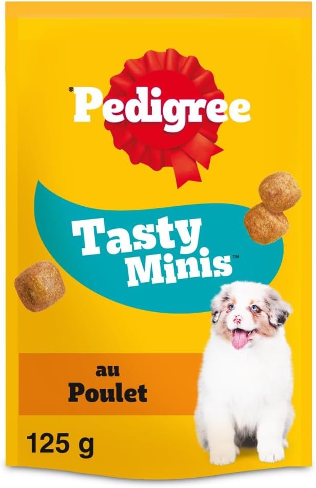 Detalle de PEDIGREE Recompense Tasty MINIS Junior au Poulet – Pack 6 x 125 g