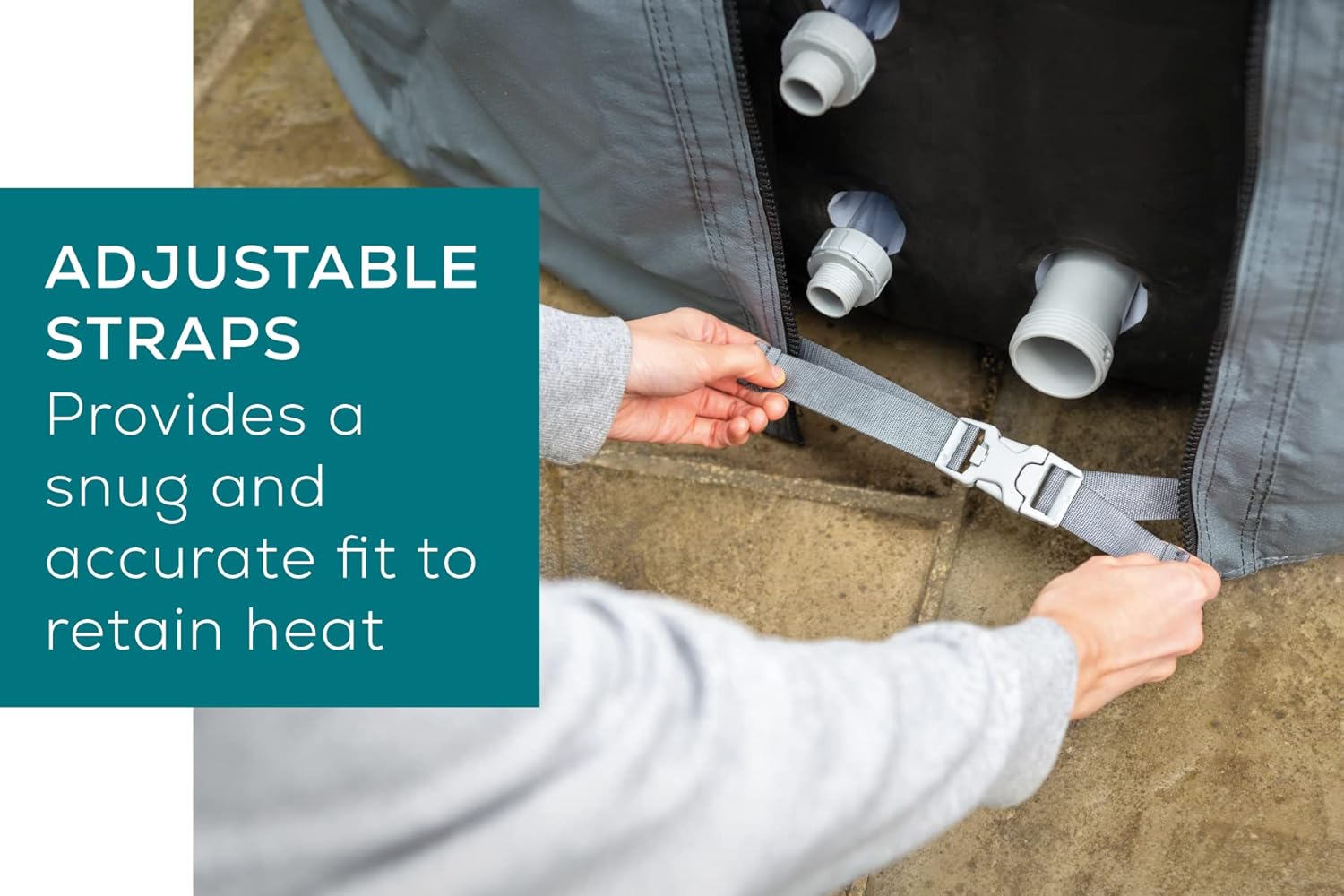 Thumbnail 3 de Bestway Lay-Z-Spa Xtras Thermo-Komplettabdeckung Ø196x71