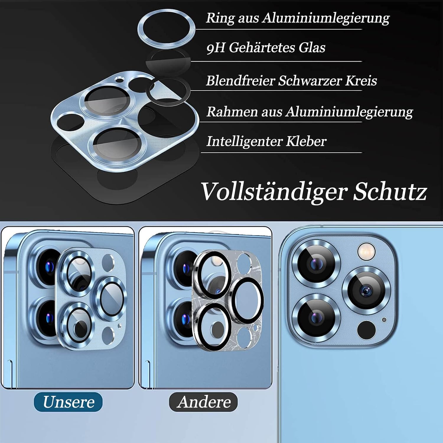 Detalle de Kameraschutz 2 Stück iPhone 14 Pro