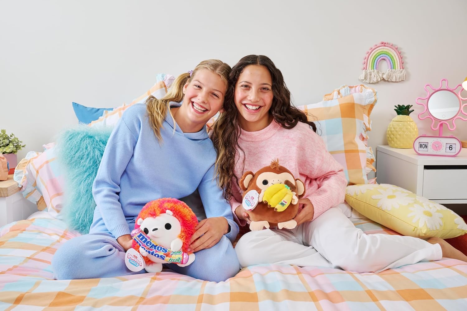 Detalle de Snackle Serie 2 da 20 cm ZURU, peluche schiacciabile con accessorio snack Pink Shrimp