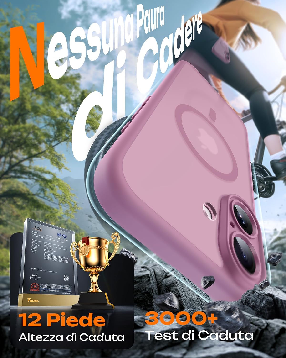 Thumbnail 4 de Tocol Cover Magnetica per iPhone 17 6,3 pollici