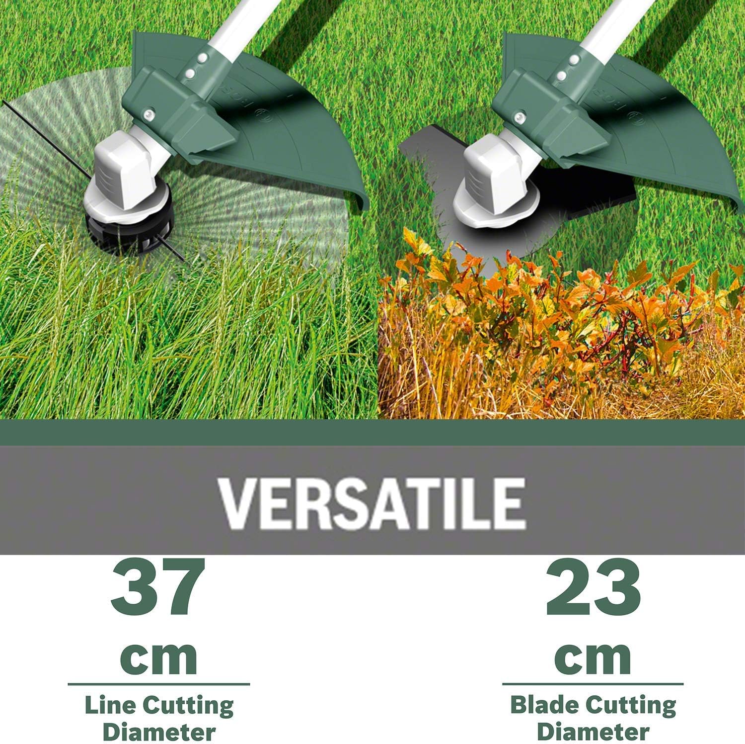 Thumbnail 1 de Bosch AFS 23-37 strimmer with three-prong blade and cutting line spool (1000W)