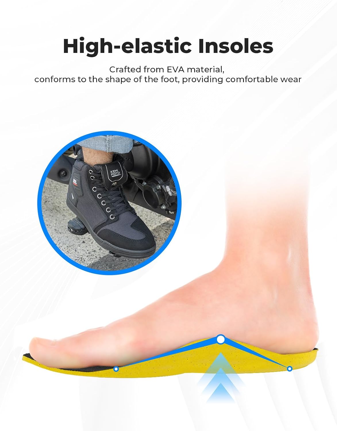Thumbnail 5 de KEMIMOTO Motorcycle Riding Boots 1 pair