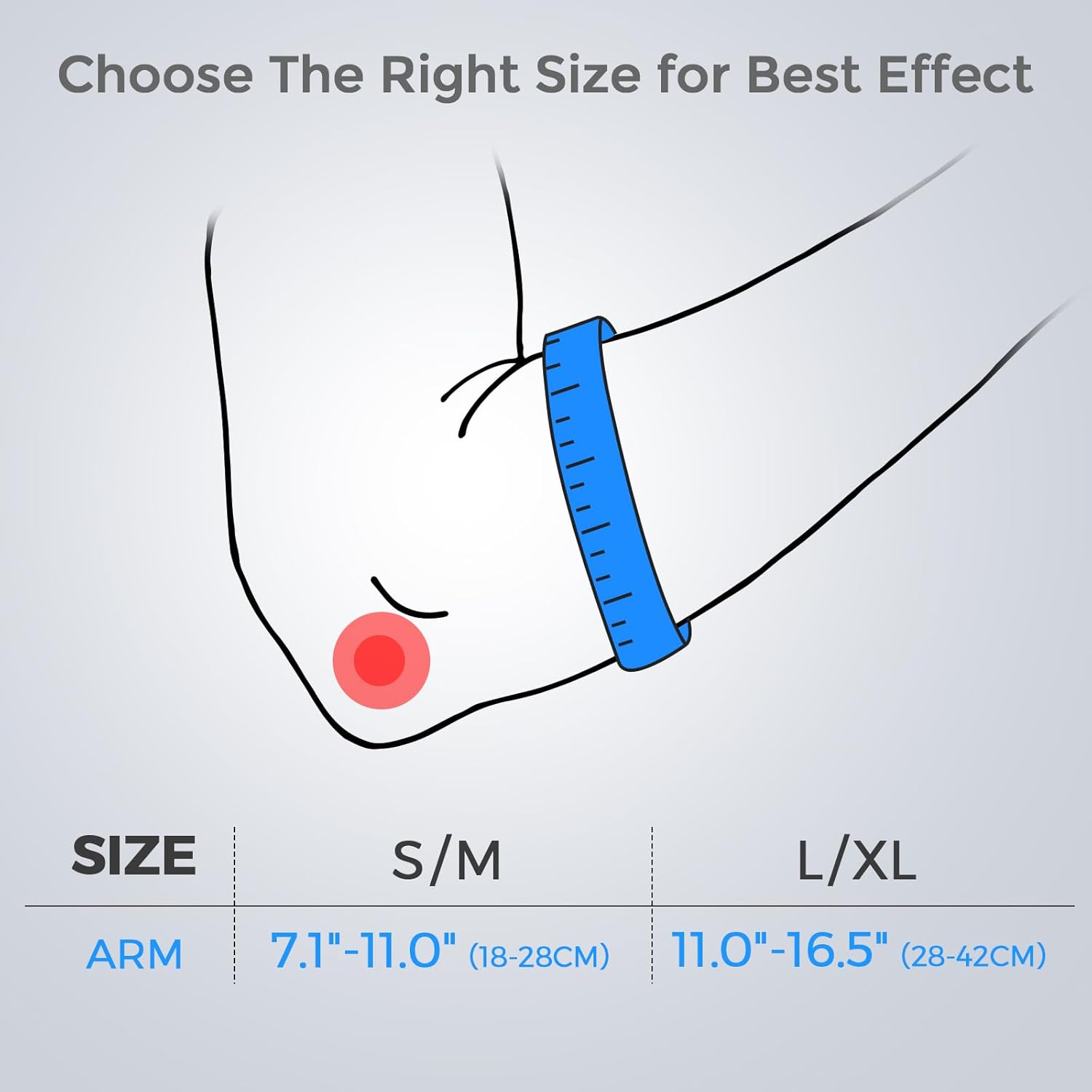 Thumbnail 5 de FREETOO Tennis Elbow Brace with Gel Pad 7.1"-11