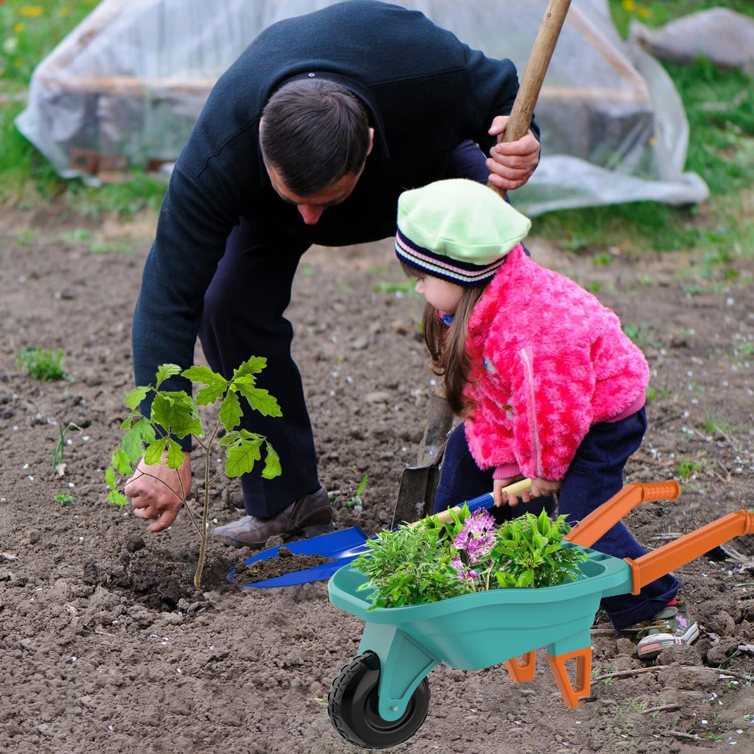 Detalle de Qtioucp Kids Gardening Tools Set 27.6