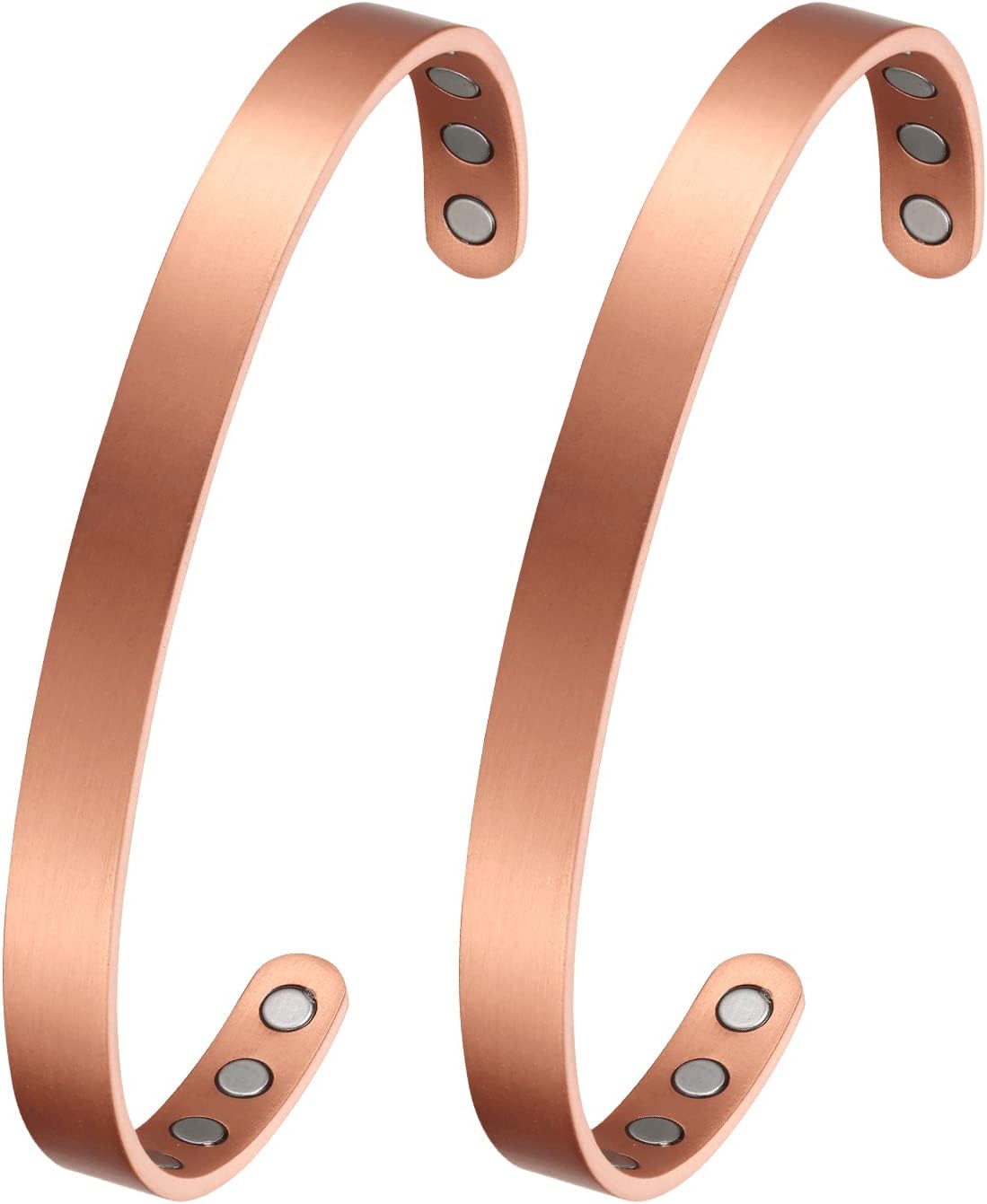 Thumbnail 6 de MagEnergy Copper Magnetic Bracelet (99.9% pure copper) with 8 magnets, adjustable 6.8-inch bangle