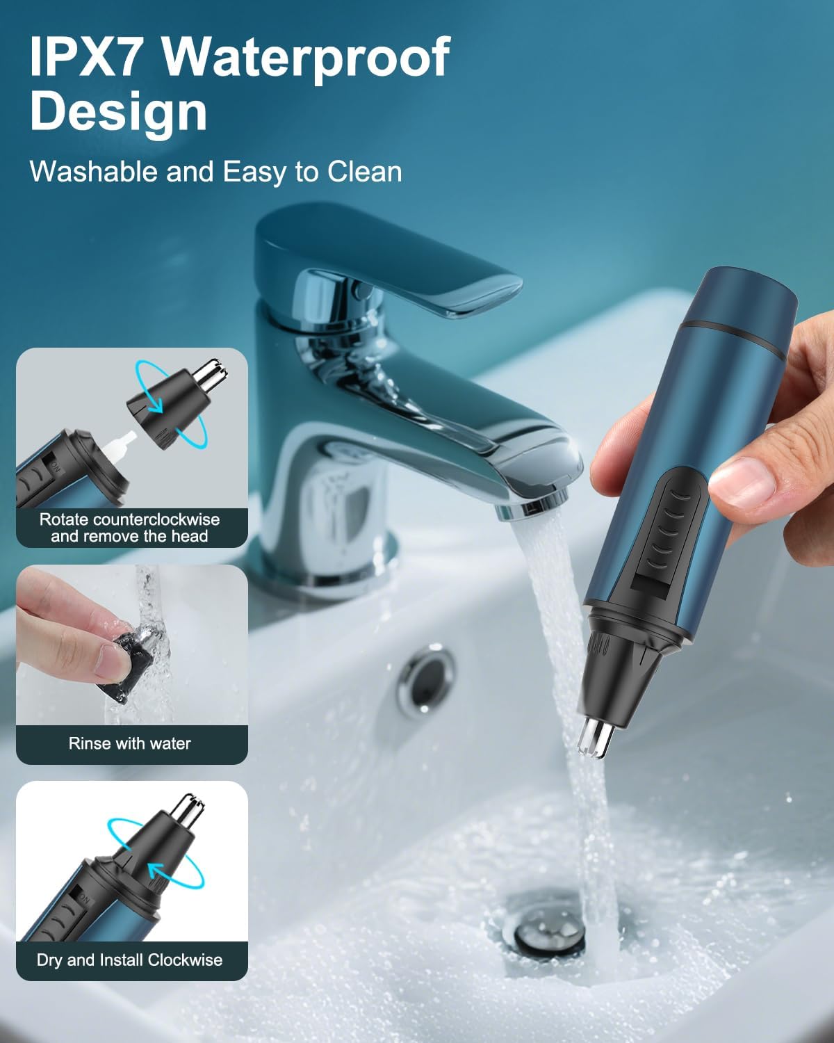 Thumbnail 4 de Nose Hair Trimmer for Men 2025 Nasal Hair Trimmer 🪶