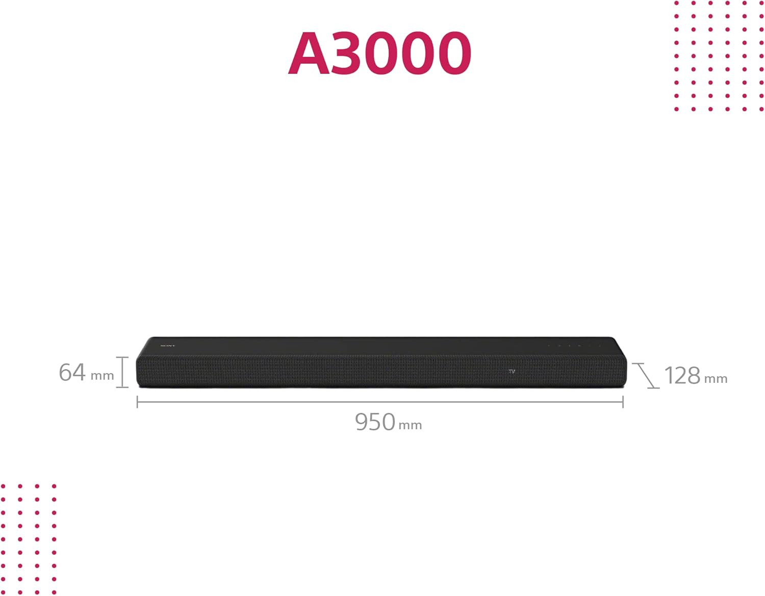Thumbnail 3 de Sony HT-A3000 3.1 Dolby Atmos soundbar