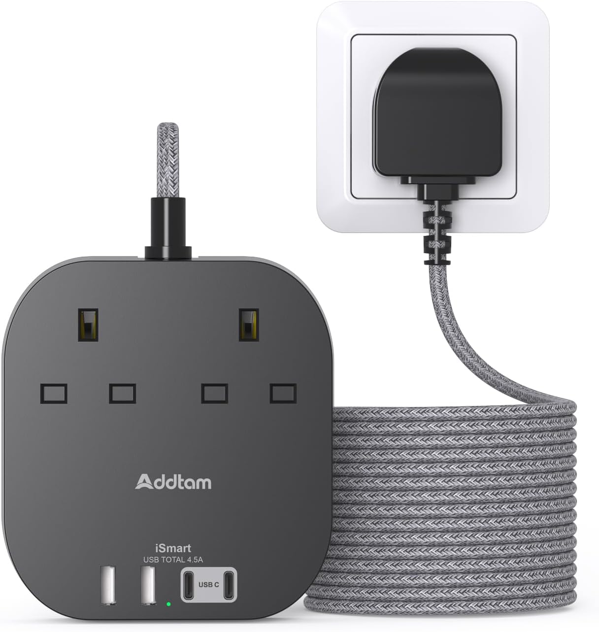 Thumbnail 3 de Extension Lead 4‑Port USB-C and USB-A 1.6m 🪫
