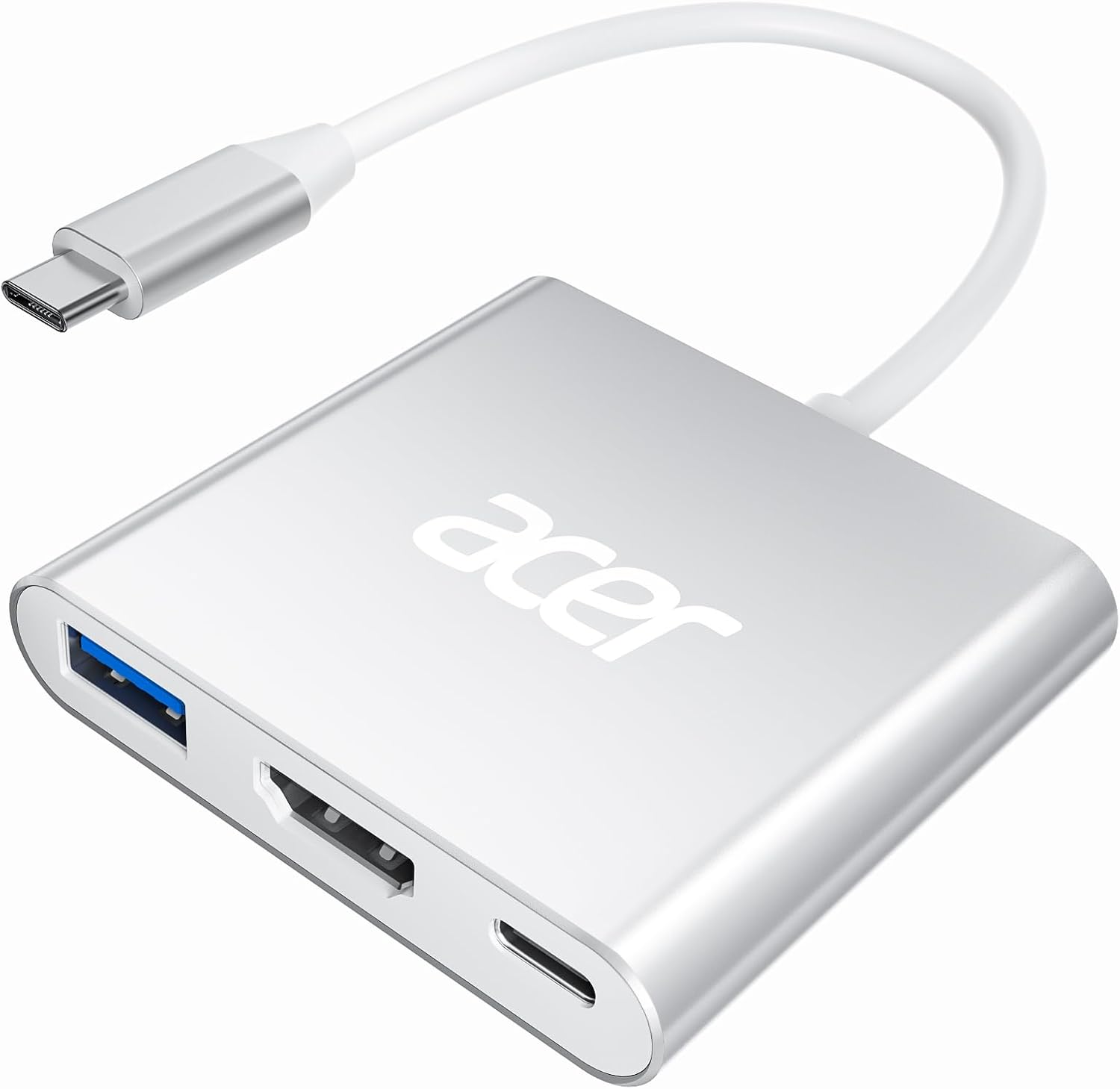 Detalle de acer USB C to HDMI Adapter 4K with 100W PD and USB 3.0 🔌