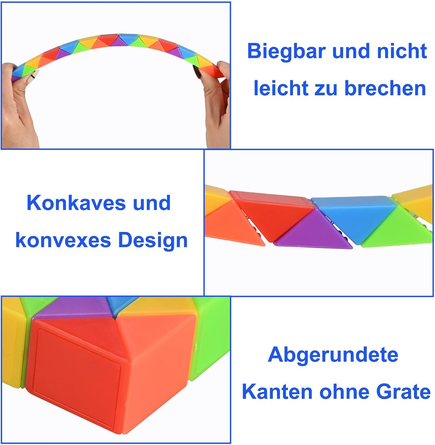 Thumbnail 1 de GOLDGE Magic Snake 24er-Set (24 Blöcke) – Würfelpuzzle als Mitgebsel für Kindergeburtstag