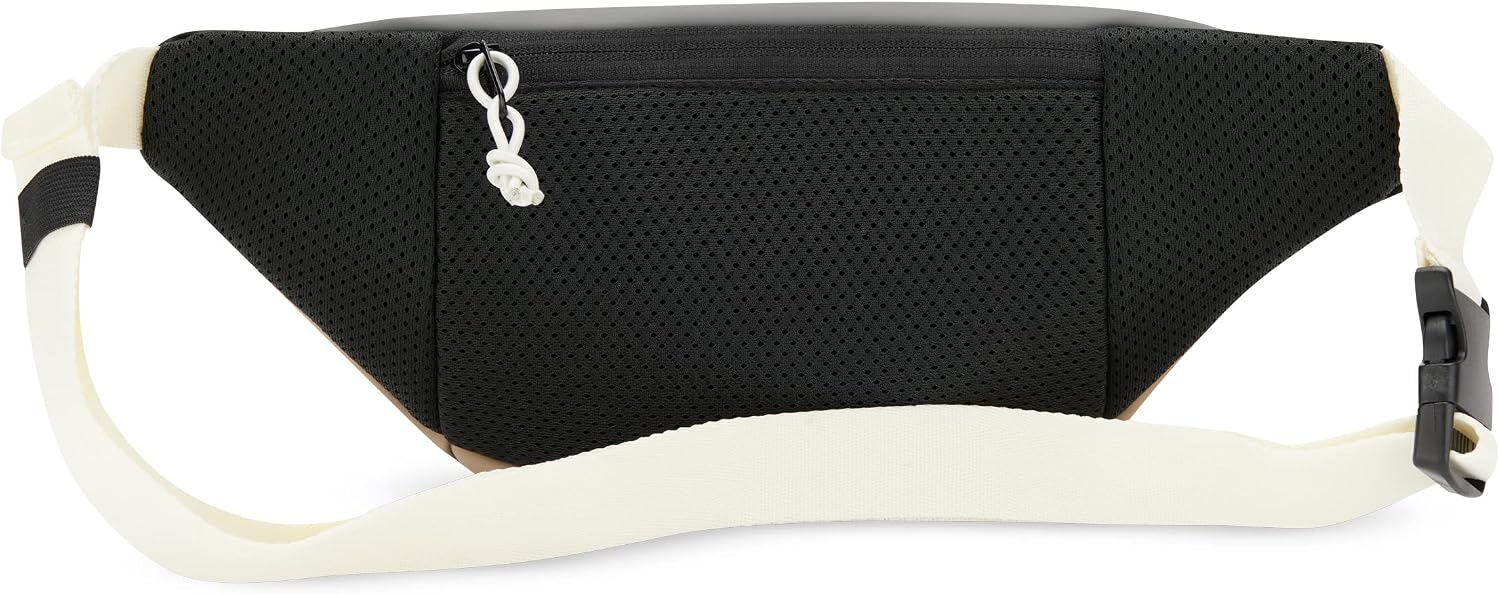 Detalle de Johnny Urban Bauchtasche Riley Beige/Grau – Gürteltasche & Crossbody mit flexiblem Gurt